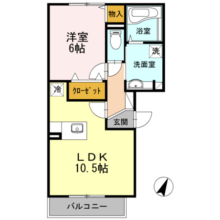 ウェルデンス東林間の間取り