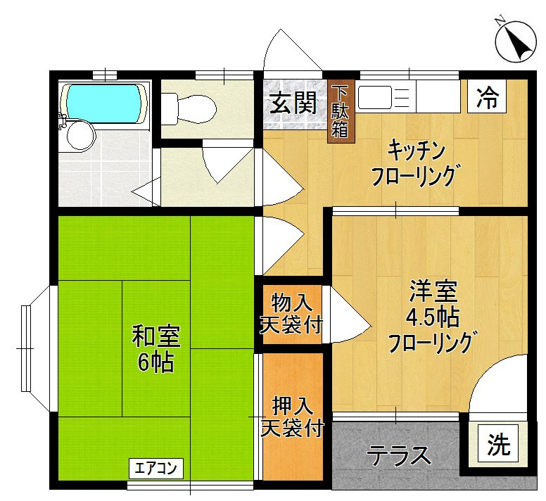 パルコート登戸の間取り