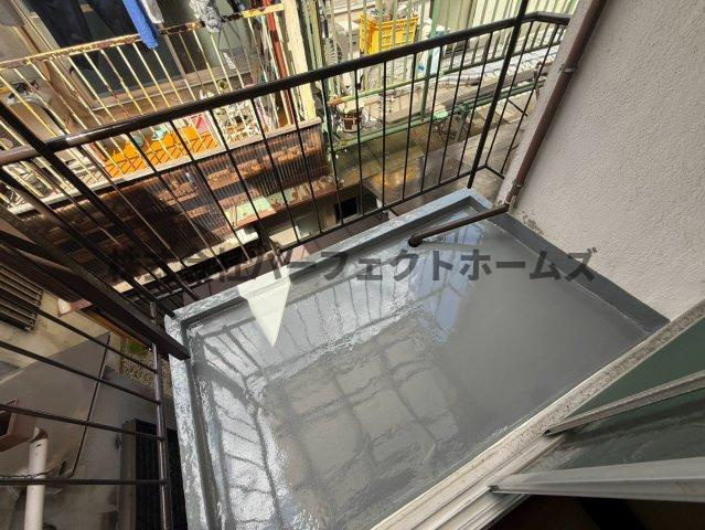 点野4丁目テラスハウス　賃貸のバルコニー|広々としたバルコニーです