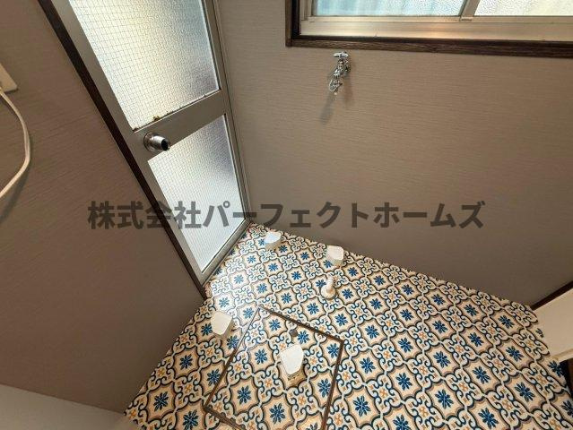 点野4丁目テラスハウス　賃貸の設備|洗濯機置場です