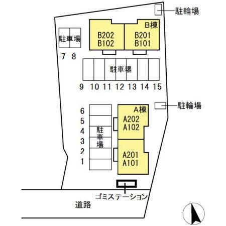 Grand Soleil（グランドソレーユ）　A棟の区画図