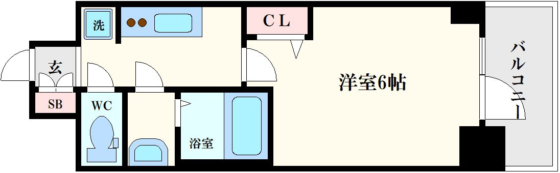 プレサンス松屋町ヴィゴラスの間取り