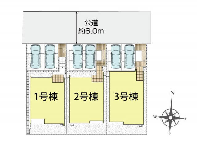 ブルーミングガーデン　千葉市若葉区原町３棟／１期２号棟の間取り|千葉市若葉区原町3棟区画図