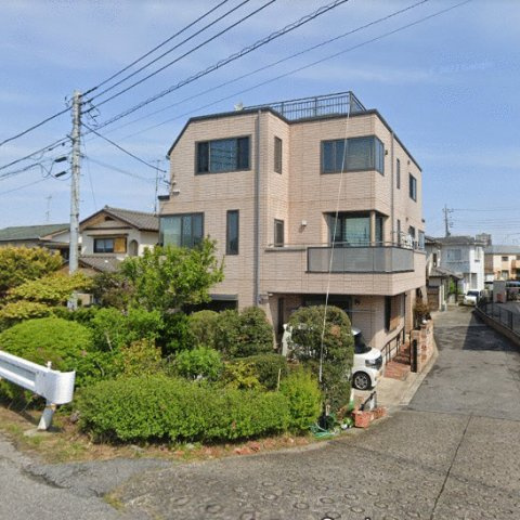 村田町戸建の前面道路含む現地写真