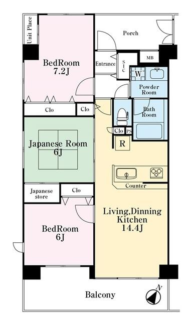 ロータリーパレス習志野の間取り