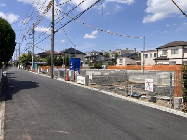 ブルーミングガーデン　松戸市小金原５丁目９棟／１期３号棟の前面道路含む現地写真|販売現地2026.4.25