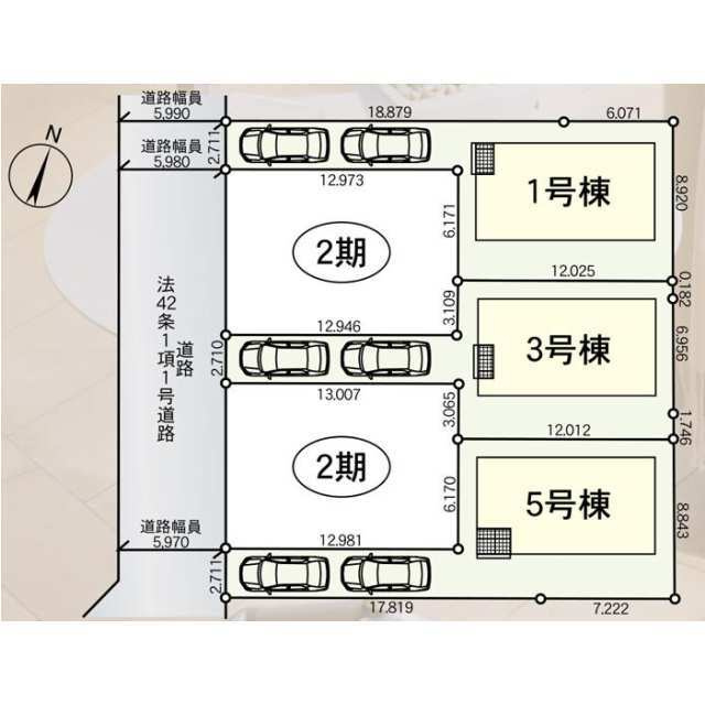 松戸市小金原　第２７の区画図