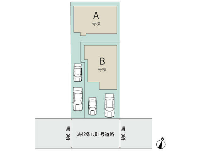松戸市小金原８丁目２３番の区画図
