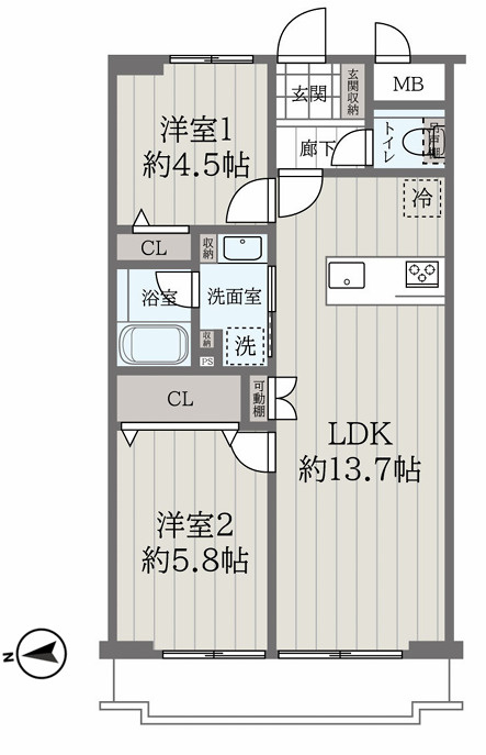 アルカディア曳舟の間取り