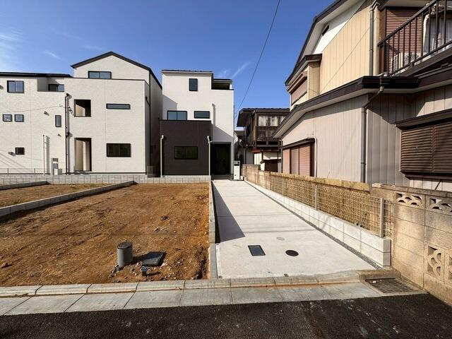 船橋前原西１丁目　第１期の前面道路含む現地写真