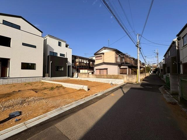 船橋前原西１丁目　第１期の前面道路含む現地写真