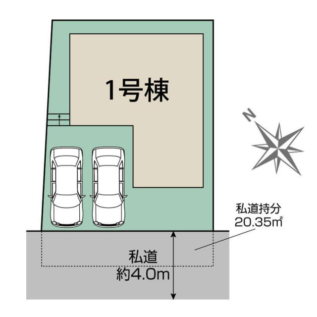 ブルーミングガーデン　船橋市松が丘１丁目１棟／１期１号棟の区画図|船橋市松が丘1丁目1棟区画図