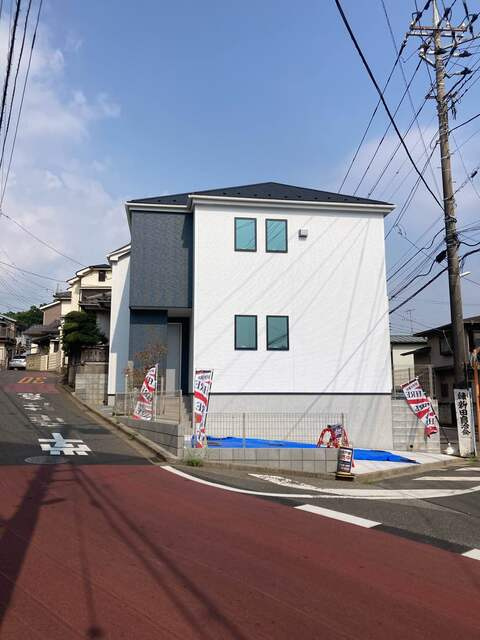船橋大穴北８丁目　第１期の前面道路含む現地写真