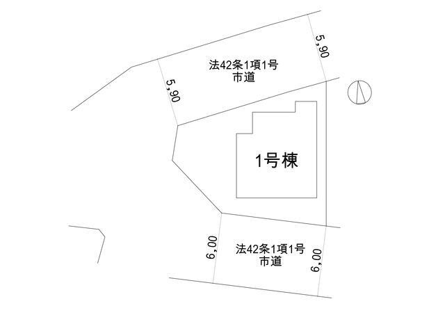 船橋大穴北８丁目　第１期の区画図
