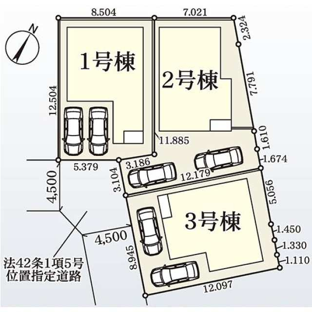 船橋法典第３０　４期の区画図