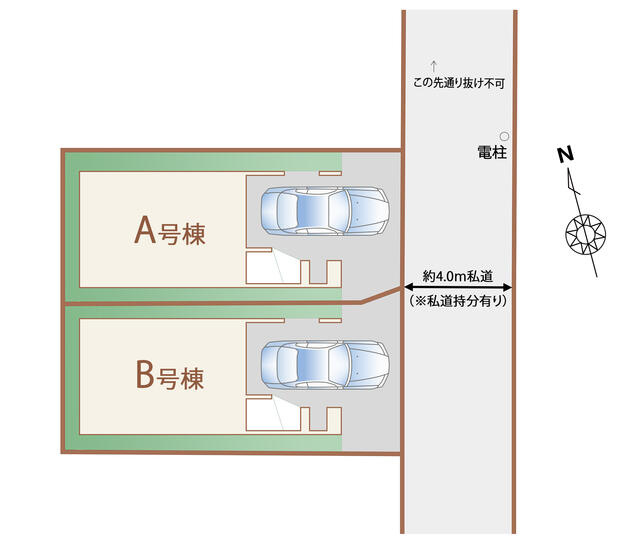 船橋市市場４丁目２３６５番の区画図|区画図。