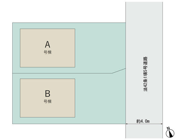 船橋市市場４丁目２３６５番の区画図