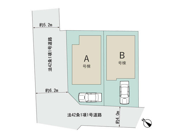 船橋市新高根３丁目３１５２番の区画図