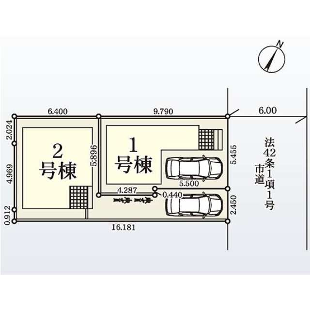 市川市幸の区画図