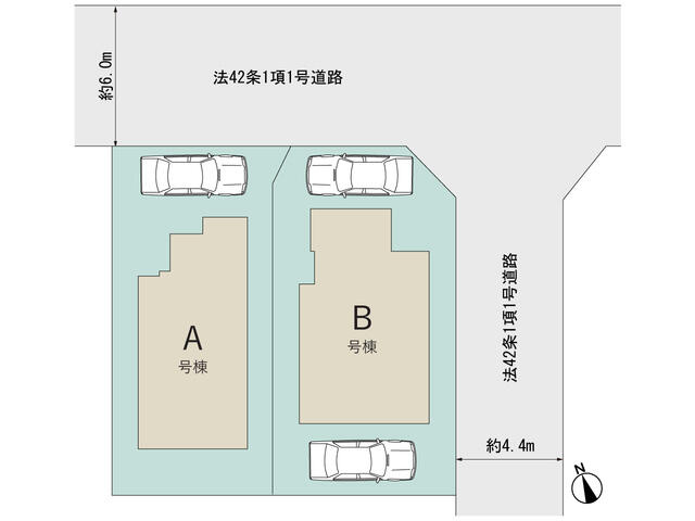 市川市国府台４丁目３５５９番の区画図