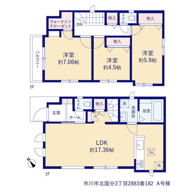 市川市北国分３丁目２８８３番１８２