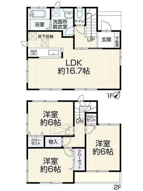 市川市中国分５丁目４－７の間取り|間取り