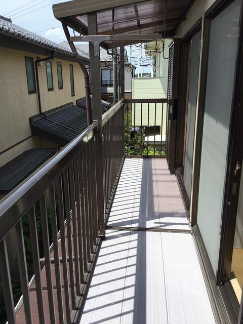 市川市北国分中古住宅１棟のバルコニー