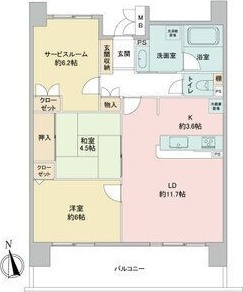 スクエア名古屋港の間取り
