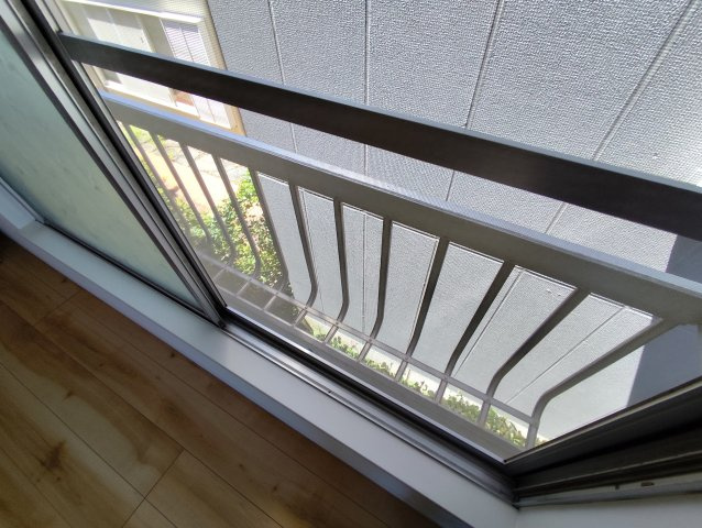 恵山荘のバルコニー
