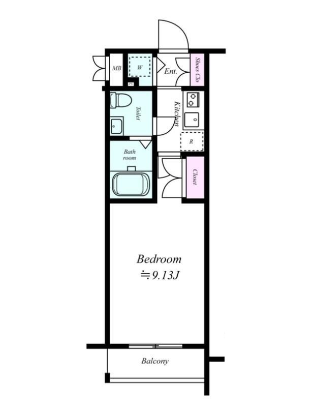 ディム三軒茶屋の間取り|間取りです。