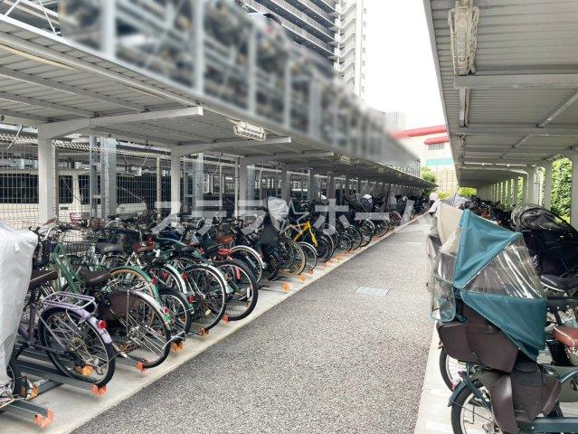 シティテラス神崎川駅前　ノーブルテラスの駐輪場|駐輪スペースです
