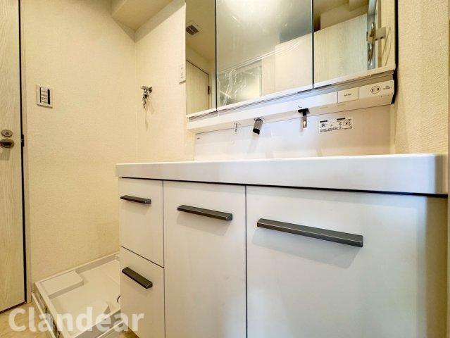 竹の塚ハイツの独立洗面台|ドキドキの新生活も、安心してスタート。ぴったりの住まいを見つけませんか？クランディアが一緒に住まい選びをサポートします‼　まずは、お気軽にお問合せください　＃クランディア