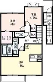 シーザリオ B棟 Bの間取り
