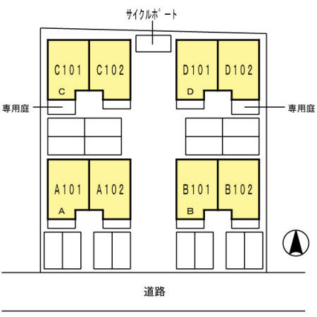【区画図】 | リースランド今　A棟