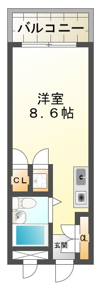 プレジール有瀬の間取り