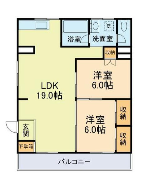 インターコーポ御領の間取り