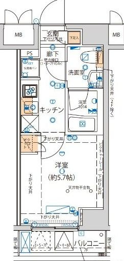 ライジングプレイス綾瀬二番館 の間取り|間取りです。