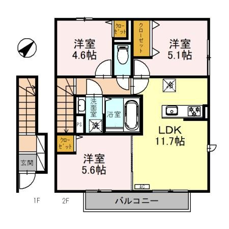 スーリール住吉の間取り