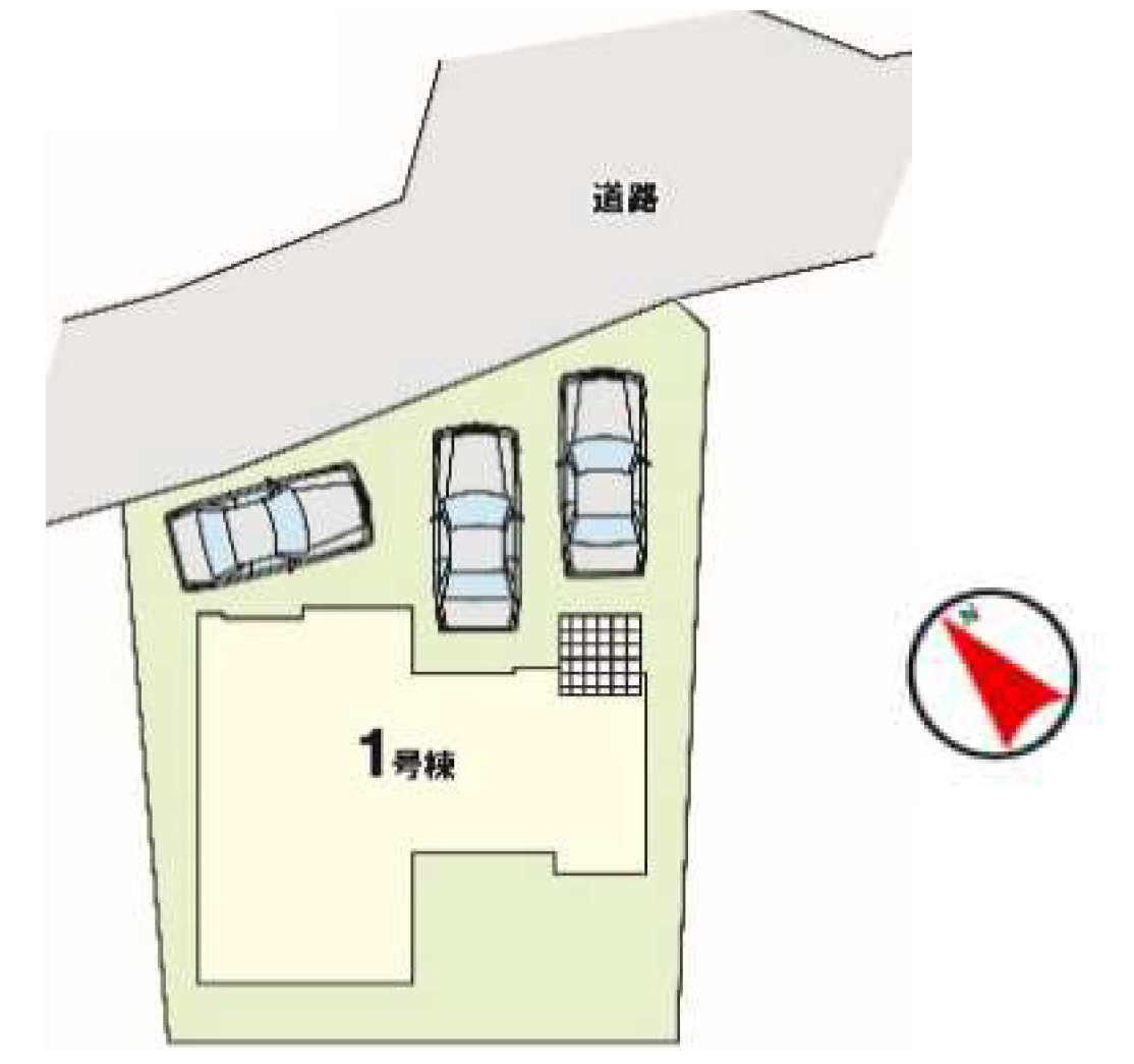 【LIGARE】宇都宮市不動前 2期 全1棟の区画図
