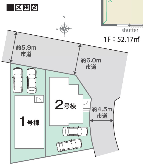 野洲市近江富士3丁目の区画図