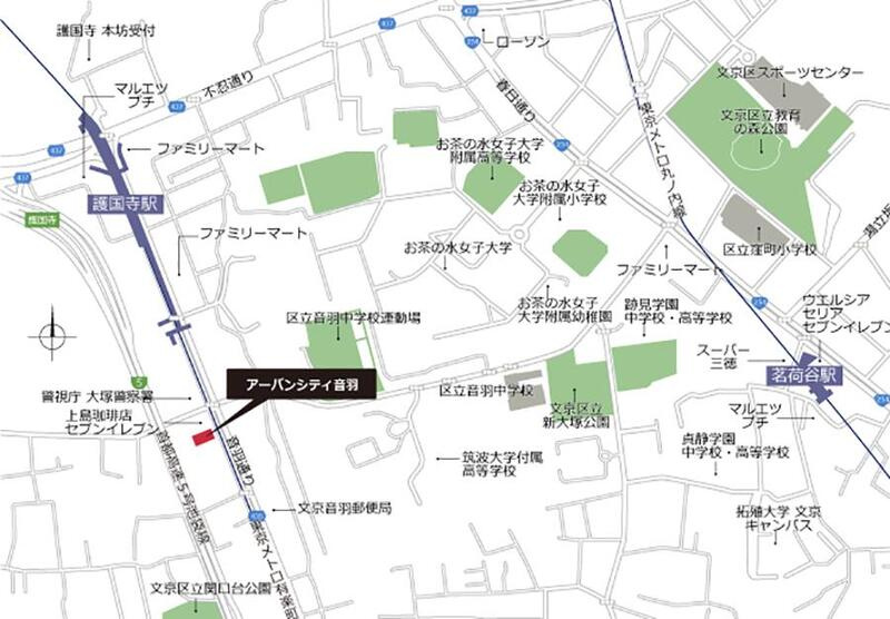 アーバンシティ音羽の地図