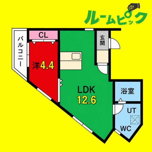 LeGioie太閤通駅4　名古屋市賃貸　仲介手数料無料の間取り
