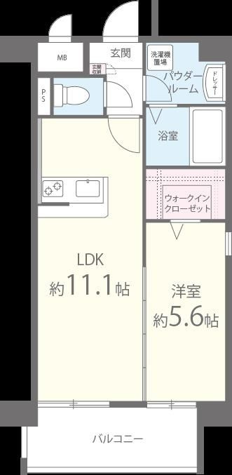 ラフレシーサ医大通りの間取り