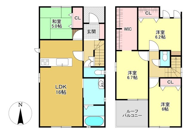 野洲市近江富士3丁目の間取り