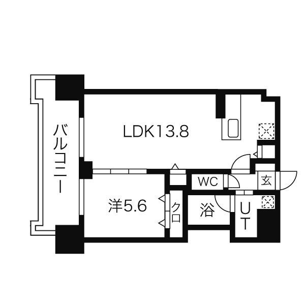 マストライフ南4条の間取り