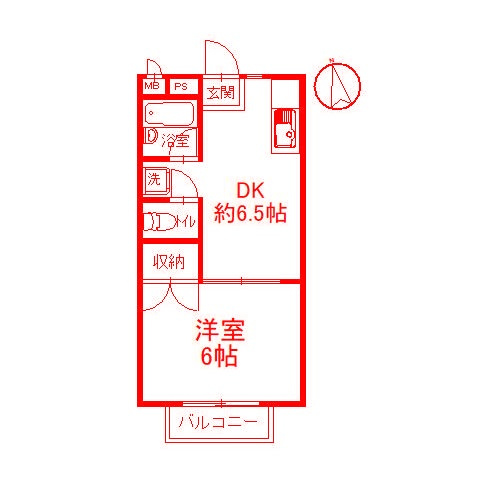 藤沢市辻堂４丁目のアパートの間取り