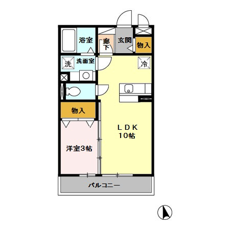 ロイヤルコートKayAB Bの間取り