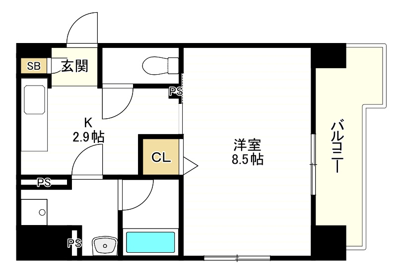 エナブル塚本Ⅱの間取り