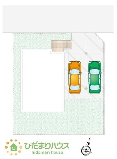 【区画図】 | つくば市谷田部　新築戸建 | 並列駐車可能♪