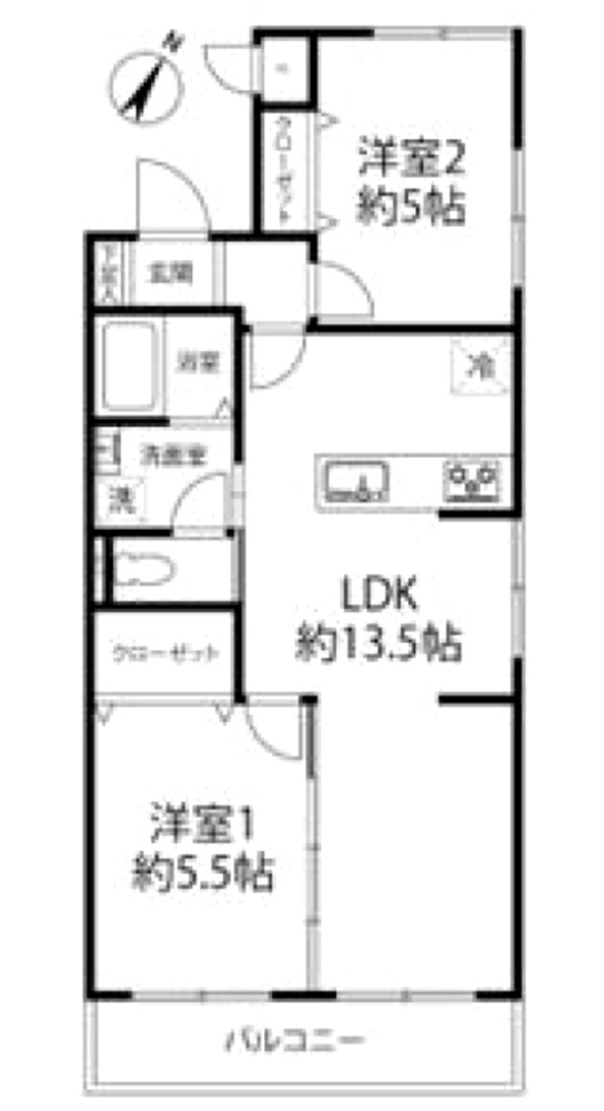 ベル芦屋の間取り|角住戸ならではの三面採光！陽のあたる時間が長く、冬でも暖かいです
